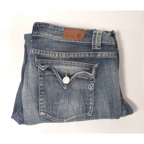 Vigoss Jeans Vigoss New York Bootcut Med Blue Denim Pocket Flaps
